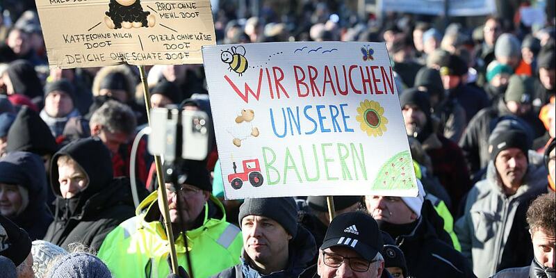 Bauernproteste am 08.01.2024 - Foto: über dts Nachrichtenagentur