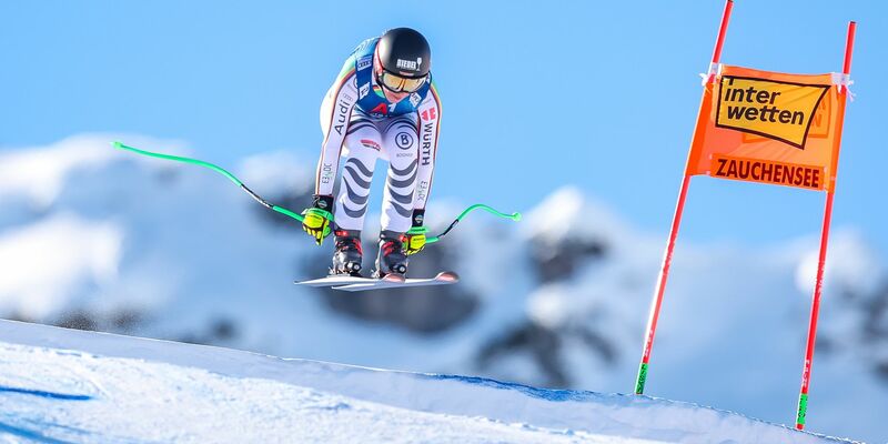 Nach einer bislang durchwachsenen Ski-Saison meldete sich Kira Weidle in der Abfahrt von Altenmarkt-Zauchensee zurück. - Foto: Expa/Johann Groder/APA/dpa