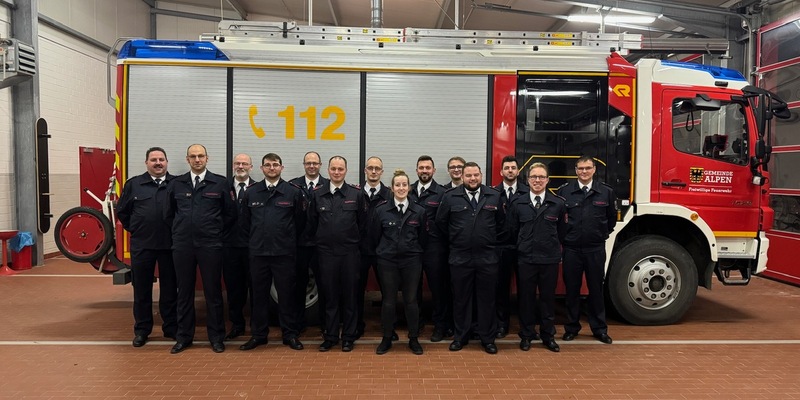 FW Alpen: Jahreshauptversammlung 2024 der Einheit Menzelen - Foto: presseportal.de