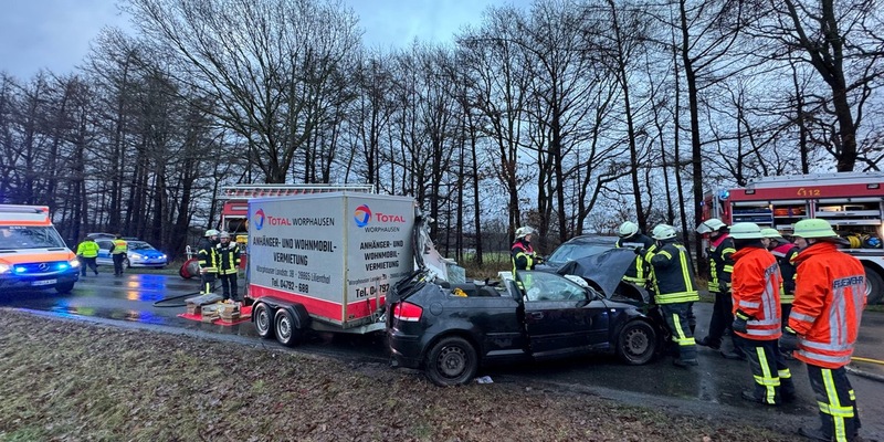 FW-ROW: Verkehrsunfall in Spreckens - Foto: presseportal.de