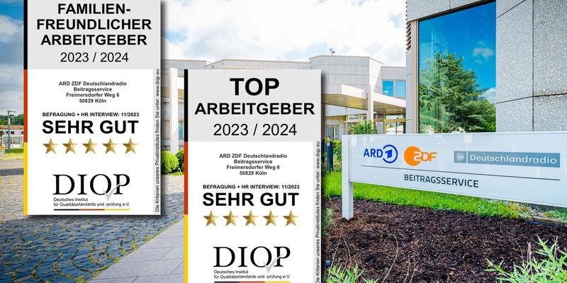 Beitragsservice als Arbeitgeber zweifach ausgezeichnet - Foto: presseportal.de