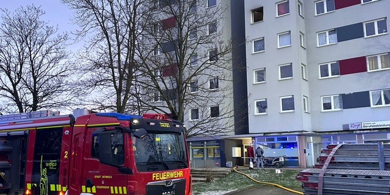 FW-DT: Brand im Hochhaus - Foto: presseportal.de