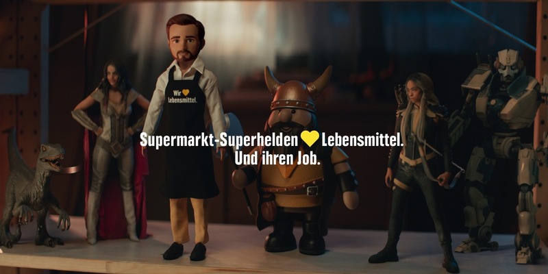 Neue EDEKA-Kampagne: Superhelden lieben Lebensmittel - und ihren Job - Foto: presseportal.de