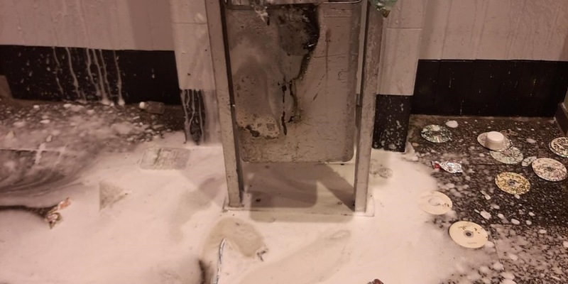 BPOLI EF: Brand im Bahnhof Gera Süd - Foto: presseportal.de