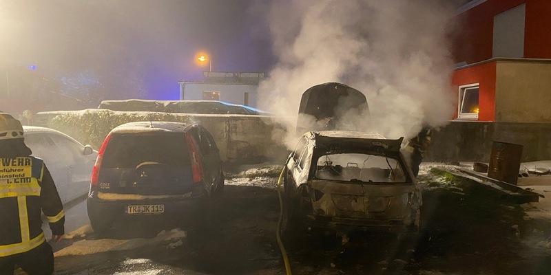 POL-PDTR: PKW-Brand in Reinsfeld - Foto: presseportal.de