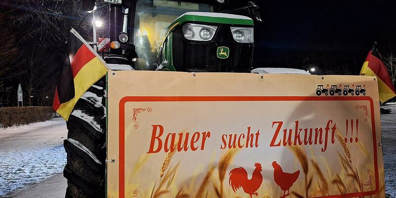 Demo von Lkw-Fahrern und Bauern am 18.01.2024 - Foto: über dts Nachrichtenagentur