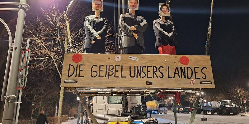 Demo von Lkw-Fahrern am 18.01.2024 - Foto: über dts Nachrichtenagentur