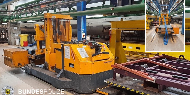 Bundespolizeidirektion München: Personenunfall im ICE-Betriebswerk / 33-Jähriger erleidet mittelschwere Beinverletzungen - Foto: presseportal.de