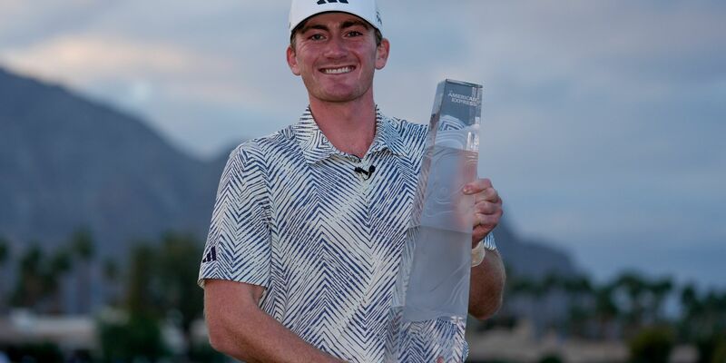 Er ist gerade einmal 20 Jahre alt, studiert an der University of Alabama und hat ein Turnier auf der PGA-Tour gewonnen: Nick Dunlap. - Foto: Ryan Sun/AP
