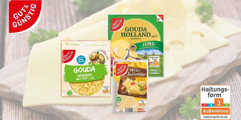 Für mehr Tierwohl: EDEKA-Verbund stellt Käse auf Haltungsform 3 um - Foto: presseportal.de