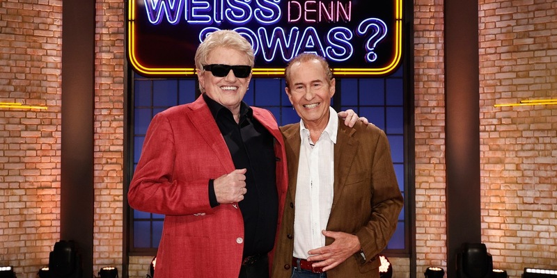 Schlager-Legenden: Heino trifft Michael Holm bei Wer weiß denn sowas? - Das Wissensquiz vom 29. Januar bis 2. Februar 2024, um 18:00 Uhr im Ersten - Foto: presseportal.de