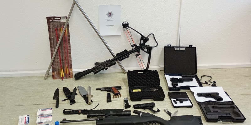 POL-DA: Bensheim: Kripo findet Waffen bei Durchsuchung - Foto: presseportal.de