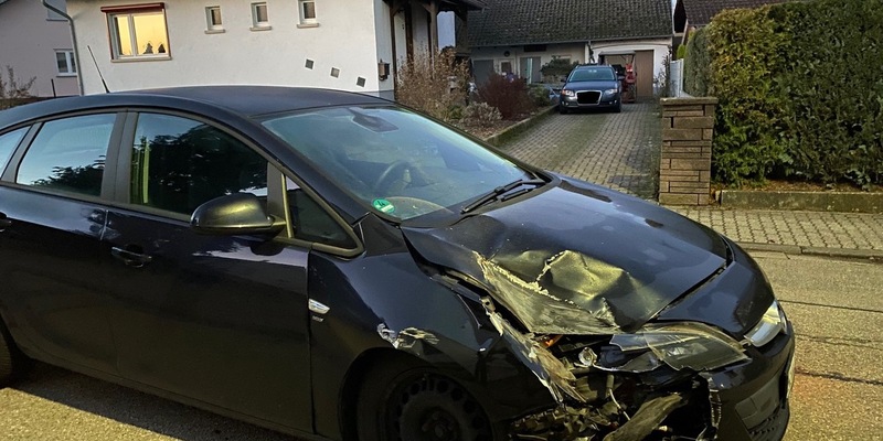 POL-PDLD: Pkw-Fahrer prallt gegen Baucontainer - Foto: presseportal.de