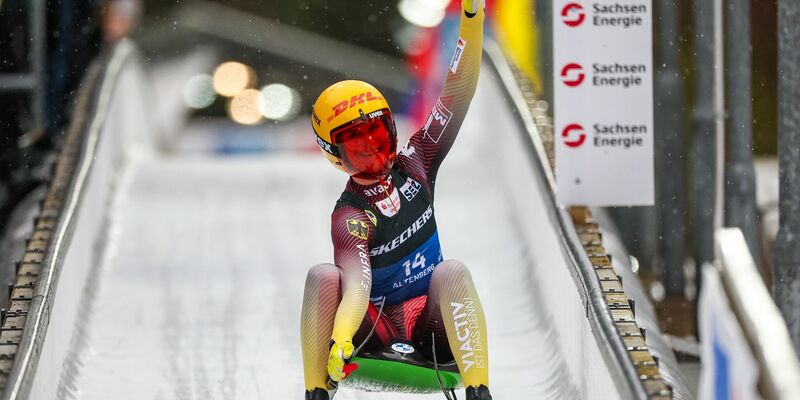 Hat sich in Altenberg den Sprint-Titel gesichert: Julia Taubitz. - Foto: Jan Woitas/dpa