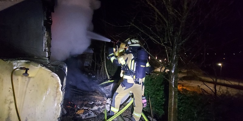 FW-EN: Gartenlaube ausgebrannt - Foto: presseportal.de