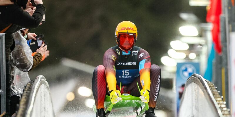 Hat den Wettbewerb im Einsitzer in Altenberg gewonnen: Max Langenhan. - Foto: Jan Woitas/dpa