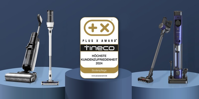 Auszeichnung für Tineco: PLUS X AWARD für die höchste Kundenzufriedenheit 2024 - Foto: presseportal.de