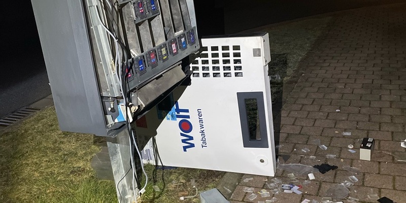LPI-EF: Zigarettenautomat gesprengt - Foto: presseportal.de