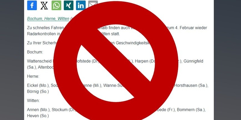 POL-BO: Radarmeldungen entfallen, Tempokontrollen gibt's wie gewohnt - Foto: presseportal.de