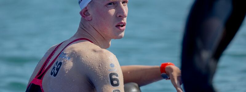 Florian Wellbrock schwamm im Freiwasser-Rennen über zehn Kilometer nur auf Rang 29. - Foto: Jo Kleindl/JoKleindl/dpa