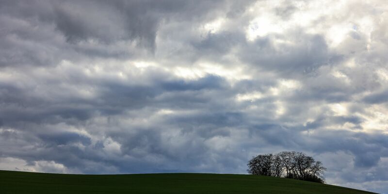 Wolken ziehen bei viel Wind über einen Hügel bei Peterberg in Sachsen-Anhalt. «Der Beginn des Februars ist eine Jahreszeit, an dem der Winter gerne seinen Höhepunkt erreicht. Davon ist in diesem Jahr allerdings nichts zu sehen», teilt der DWD mit. - Foto: Jan Woitas/dpa