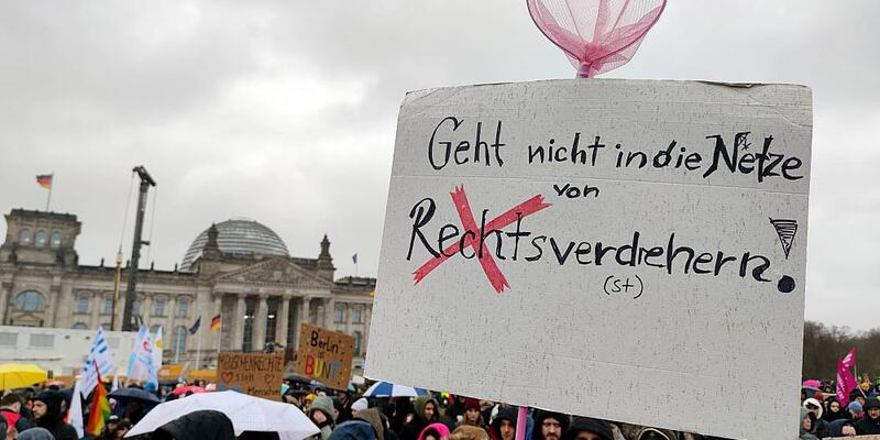 Demo gegen Rechtsextremismus am 03.02.2024 - Foto: über dts Nachrichtenagentur