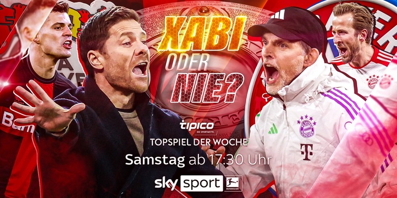 Xabi oder nie? Bayer Leverkusen gegen den FC Bayern im Duell um die Tabellenspitze am Samstag live nur bei Sky Sport - Foto: presseportal.de