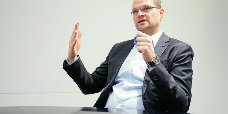 «Wir werden das US-Geschäft weiter absichern, fortführen und ausbauen», sagt BASF-Finanzchef Dirk Elvermann. - Foto: Uwe Anspach/dpa