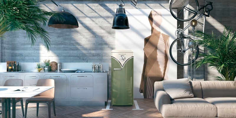 Vanlife-Feeling für zuhause: Gorenje präsentiert Retrodesign-Kühlschrank im VW-Bulli Look - Foto: presseportal.de