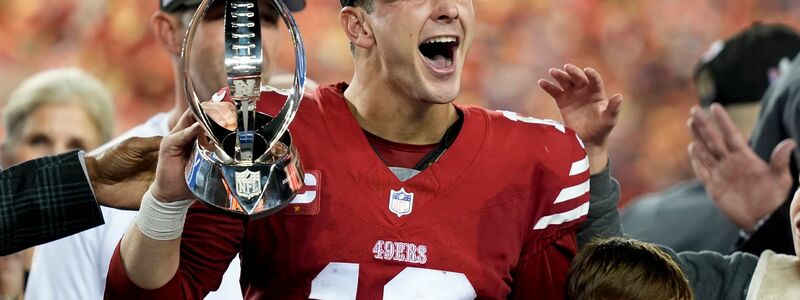Für 49ers-Quarterback Brock Purdy wäre ein Sieg im Super Bowl der vorläufige Höhepunkt seiner noch jungen NFL-Karriere. - Foto: David J. Phillip/AP/dpa