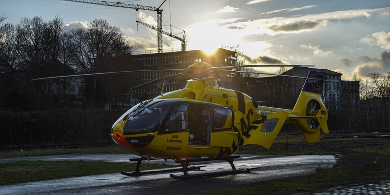 FW-MK: Rettungshubschrauber landet am Bahnhof - Foto: presseportal.de