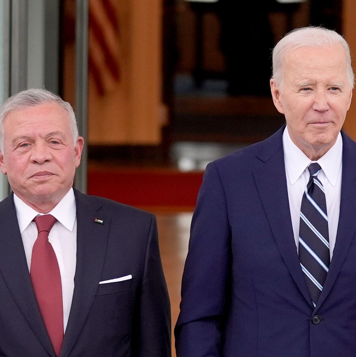 US-Präsident Joe Biden (l) und der jordanische König Abdullah II. warnen vor einer Offensive. - Foto: Evan Vucci/AP