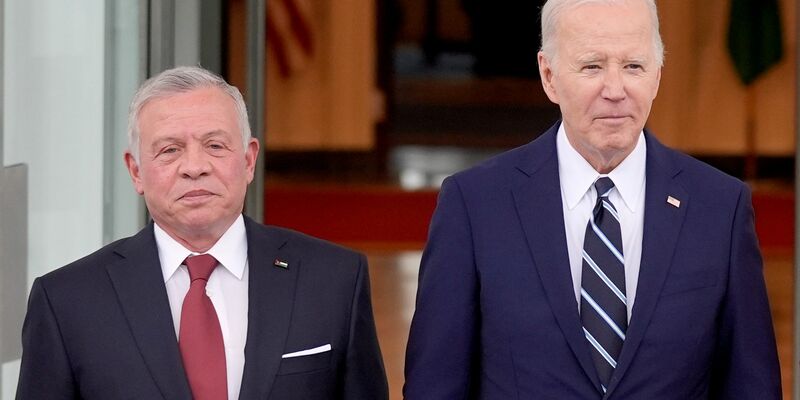 US-Präsident Joe Biden (l) und der jordanische König Abdullah II. warnen vor einer Offensive. - Foto: Evan Vucci/AP
