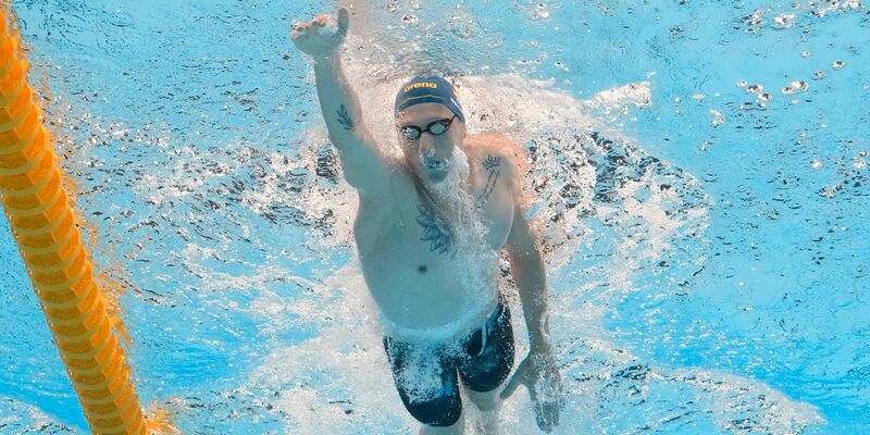 Schied über 800 Meter Freistil bereits im Vorlauf aus: Florian Wellbrock. - Foto: Lee Jin-man/AP