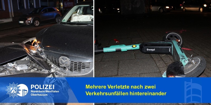 POL-OB: Mehrere Verletzte nach zwei Verkehrsunfällen hintereinander - Foto: presseportal.de
