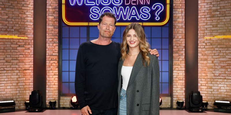 Vater-Tochter-Duell: / Til Schweiger und Emma Schweiger bei Wer weiß denn sowas? / Das Wissensquiz vom 19. bis 23. Februar 2024, um 18:00 Uhr im Ersten - Foto: presseportal.de