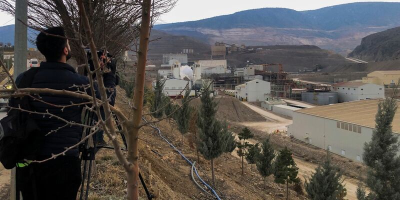 In der Copler-Goldmine in der Nähe des Dorfes Ilic in der Provinz Erzincan im Osten der Türkei hat sich ein Erdrutsch ereignet. - Foto: Uncredited/IHA/AP
