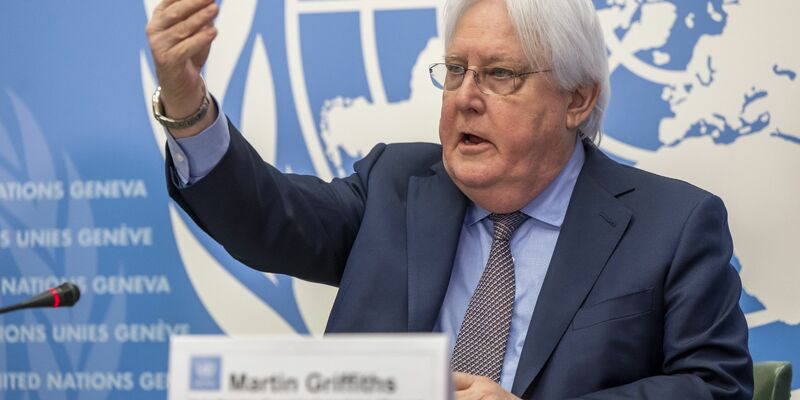 UN-Nothilfekoordinator Martin Griffiths befürchtet ein «Gemetzel» von Menschen in Gaza. - Foto: Martial Trezzini/KEYSTONE/dpa