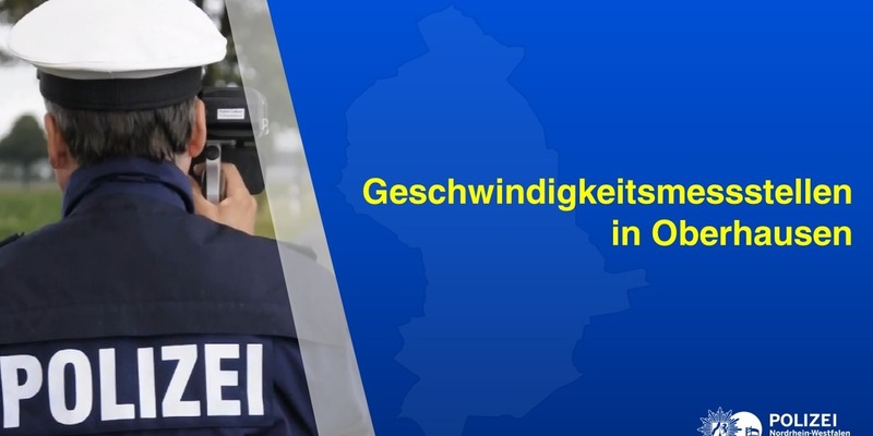 POL-OB: Geschwindigkeitsmessstellen in Oberhausen - Foto: presseportal.de