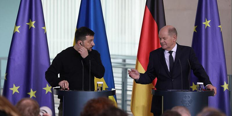 Wolodymyr Selenskyj und Olaf Scholz am 16.02.2024 - Foto: über dts Nachrichtenagentur