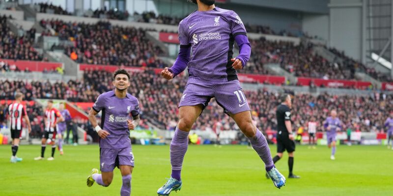 Traf zum zwischenzeitlichen 3:0 bei Brentford: Liverpools Mohamed Salah. - Foto: Kirsty Wigglesworth/AP/dpa