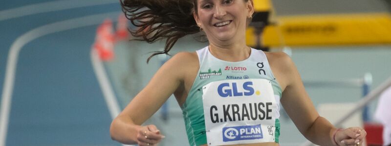 Siegte in Leipzig auch über die 1500 Meter: Gesa Krause. - Foto: Sebastian Willnow/dpa