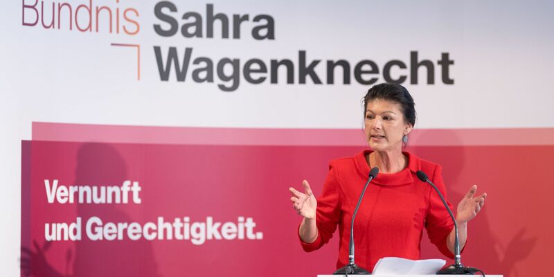 «Dieser kriegsbesoffene Antrag bedeutet eine neue Eskalationsstufe und eine wirkliche Gefahr für unser Land», sagt Sahra Wagenknecht. - Foto: Lukas Barth/dpa