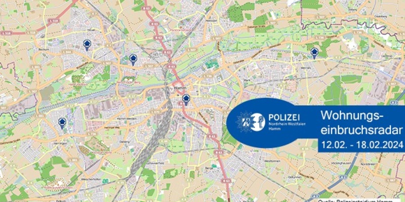 POL-HAM: Wohnungseinbruchsradar Hamm für die Woche vom 12. Februar bis 18. Februar - Foto: presseportal.de