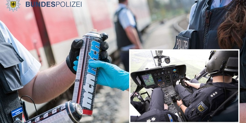 Bundespolizeidirektion München: Sprayer gestellt / Erfolgreiche Festnahme nach Fluchtversuch - Foto: presseportal.de