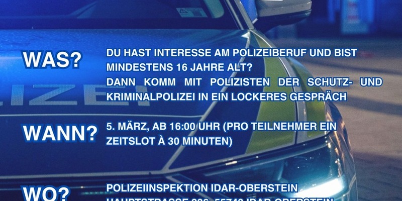 POL-PDTR: Polizei Idar-Oberstein läd zu Coffee with a cop ein - Foto: presseportal.de