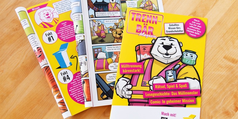 Ab sofort zum Bestellen: Das Trenn-Bär-Magazin für Grundschulen - Foto: presseportal.de