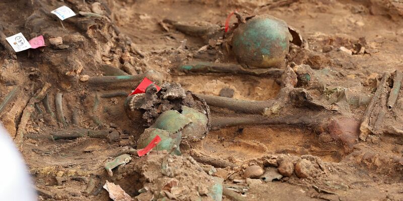 In Nürnberg wurde der möglicherweise größte Pestfriedhof Europas entdeckt. - Foto: Daniel Löb/dpa