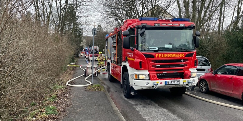 FW-Stolberg: Brand einer Gartenlaube - Foto: presseportal.de