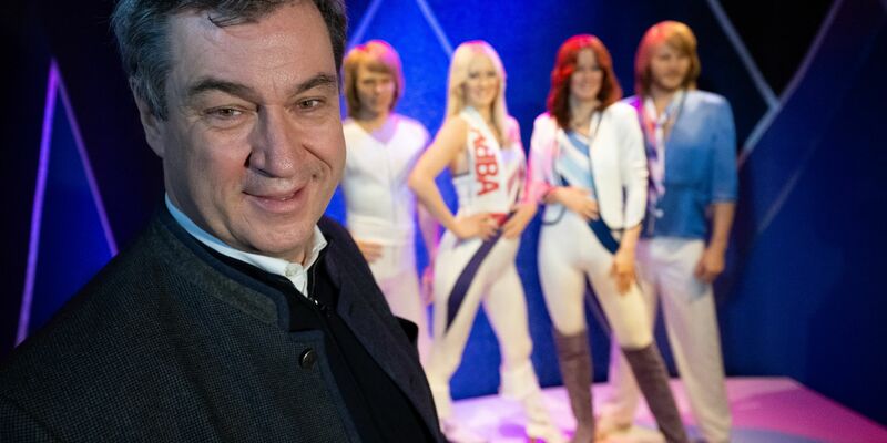 CSU-Chef Markus Söder besucht das ABBA-Museum in Stockholm. - Foto: Sven Hoppe/dpa